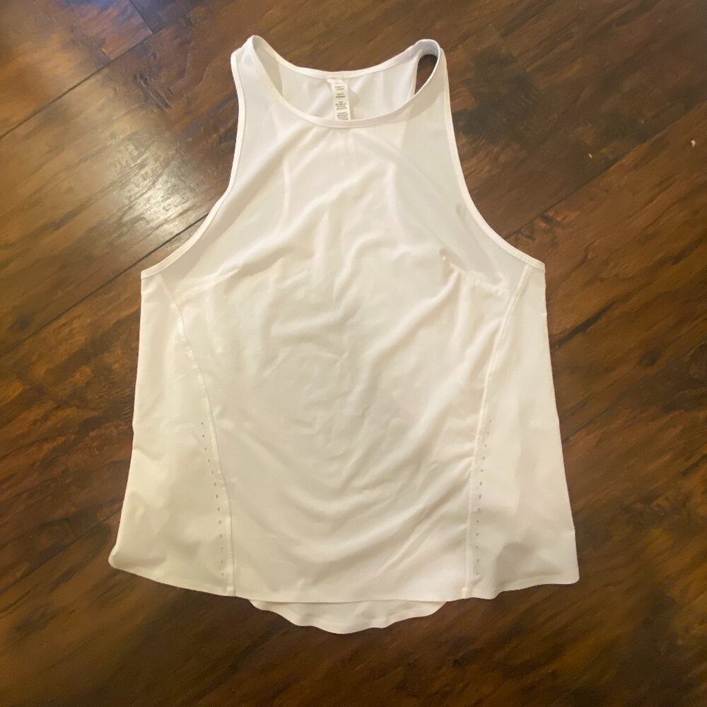Lululemon White Racerback Athletic Tank Top - Size 4